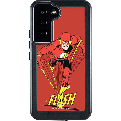 DC Comics The Flash Classic Action Pose Art Galaxy S24 Plus Waterproof Case